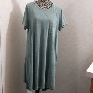 XL Vintage Wash Forest Green Lularoe Carly